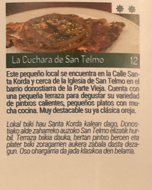 #bestpintxos #guiapintxos #2eguzkilores #pintxosdonosti #pintxosvascos #donostiasansebastian #euskadibasquecountry #euskadigastronomika #pinchos#tapas#cocinaenminiatura #gastroexperience @lacucharadesantelmo #pintxosnonstop